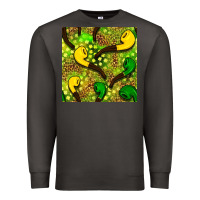Smoke St. Patrick's pipe pattern digital paper Premium Sweatshirt - BundleAndBundleShop