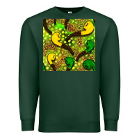 Sports Green St. Patrick's pipe pattern digital paper Premium Sweatshirt - BundleAndBundleShop