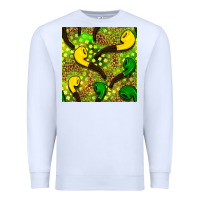 White St. Patrick's pipe pattern digital paper Premium Sweatshirt - BundleAndBundleShop