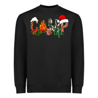 Black Christmas camp Heavyweight Sweatshirt - NancyCooperArtShop