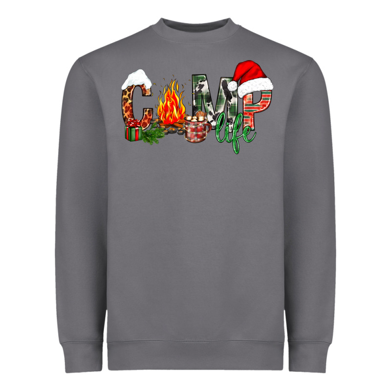Christmas Camp Heavyweight Sweatshirt by NancyCooperArtShop | Teevron