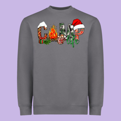 Christmas Camp Heavyweight Sweatshirt Designed By Nancycooperartshop