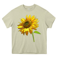 Mossy sunflower Heavy Core Tee - LillyAllenDesigns