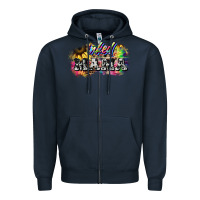 Navy inked mama mother's day Zipper Hoodie - HowdyJamesFarm