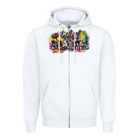 White inked mama mother's day Zipper Hoodie - HowdyJamesFarm