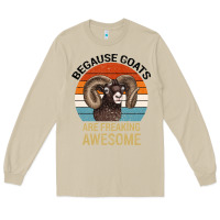 Mushroom Because Goats Are Freaking Awesome Long Sleeve Tee - Bettercallsaul