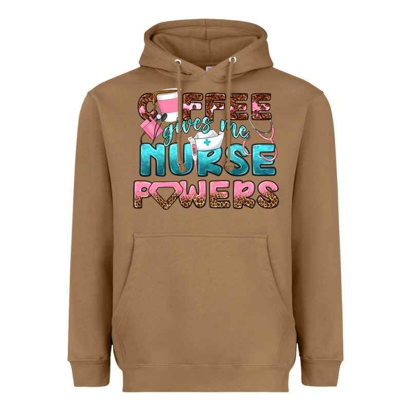 Coffee Gives Me Nurse Powers Bbs Heavyweight Hoodie by BundleAndBundleShop | Teevron
