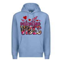Colony Blue valentine vibes olivia Premium Hoodie - OliviaCreatesArt