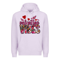 Lilac valentine vibes olivia Premium Hoodie - OliviaCreatesArt