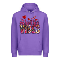 Purple valentine vibes olivia Premium Hoodie - OliviaCreatesArt