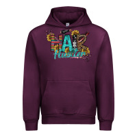Mauve Wine Hair Hustler Urban Hoodie - SublimationCraftShop