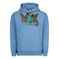 Pigment Pebble Blue Hair Hustler Urban Hoodie - SublimationCraftShop