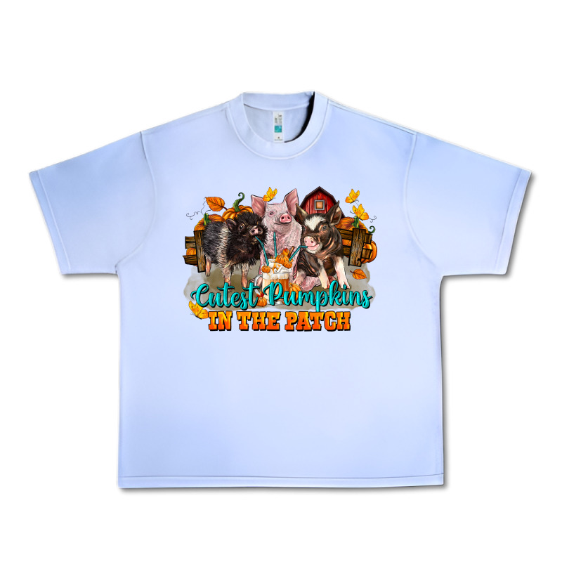 Fall Cutest Pumpkin In The Patch Pig Urban Heavy Tee by LillyAllenDesigns | Teevron