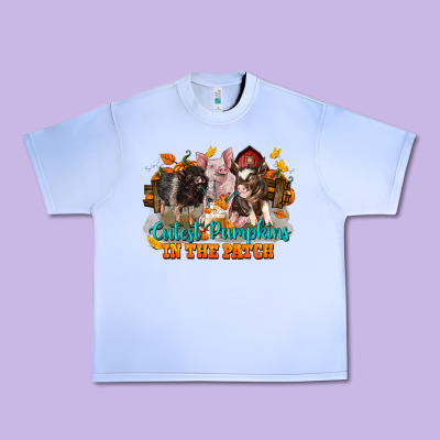 Fall Cutest Pumpkin In The Patch Pig Urban Heavy Tee Designed By Lillyallendesigns