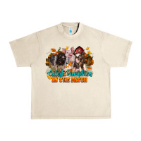 Sandshell Fall Cutest Pumpkin In The Patch Pig Urban Heavy Tee - LillyAllenDesigns