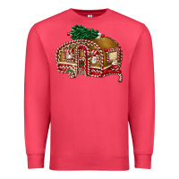 Cardinal caravan gingerbread Premium Sweatshirt - FaDigitalArtStudio