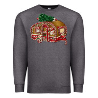 Charcoal Heather caravan gingerbread Premium Sweatshirt - FaDigitalArtStudio