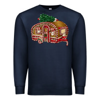 Navy caravan gingerbread Premium Sweatshirt - FaDigitalArtStudio