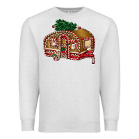 Oatmeal Heather caravan gingerbread Premium Sweatshirt - FaDigitalArtStudio