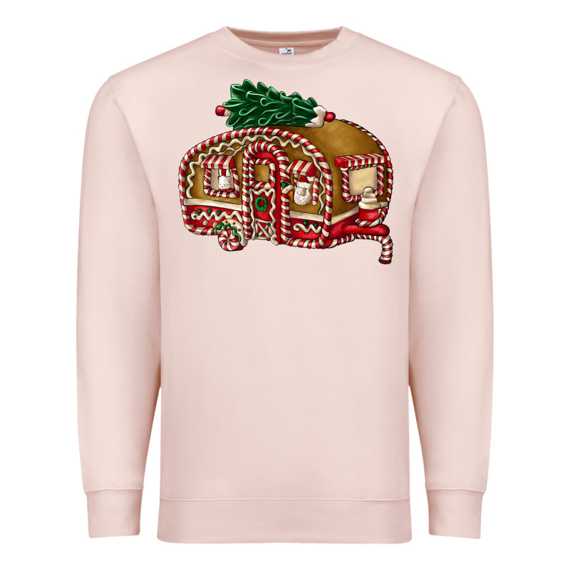 Caravan Gingerbread Premium Sweatshirt by FaDigitalArtStudio | Teevron