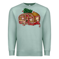 Seafoam caravan gingerbread Premium Sweatshirt - FaDigitalArtStudio