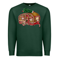 Sports Green caravan gingerbread Premium Sweatshirt - FaDigitalArtStudio