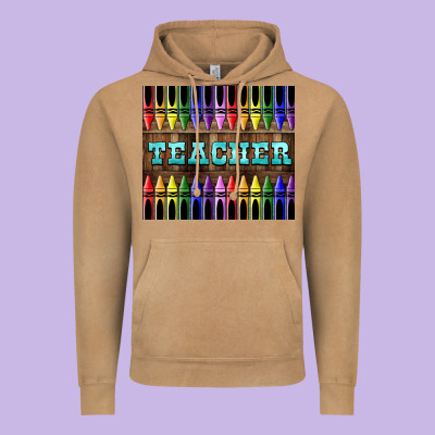 Teacher Crayons Tumbler Vintage Hoodie Designed By Lillyallendesigns