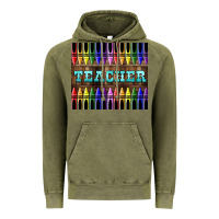 Vintage Olive Teacher Crayons Tumbler Vintage Hoodie - LillyAllenDesigns