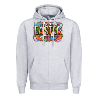 Heather Grey Easter Zipper Hoodie - CowGirlArtShop