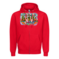 Red Easter Zipper Hoodie - CowGirlArtShop