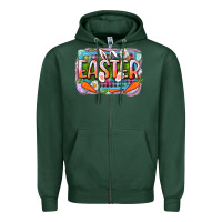 Sports Green Easter Zipper Hoodie - CowGirlArtShop