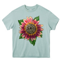 Arona crimson blaze sunflower Heavy Core Tee - LillyAllenDesigns