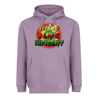 Lavender feeling blacknificent Heavyweight Hoodie - FaDigitalArtStudio
