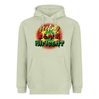 Matcha feeling blacknificent Heavyweight Hoodie - FaDigitalArtStudio
