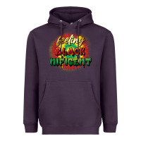 Plum feeling blacknificent Heavyweight Hoodie - FaDigitalArtStudio