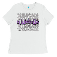 White wildcats football Ladies Tee - MaliasSmallBusiness