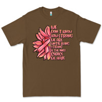Cacao pink sunflower and cancer ribbon breast cancer Premium Tee - MaliasSmallBusiness