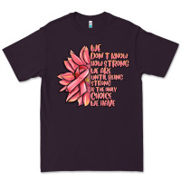 Pink Sunflower And Cancer Ribbon Breast Cancer Premium Tee | Teevron
