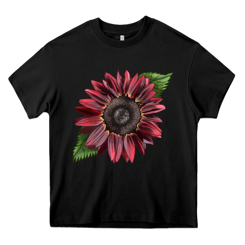 Chocolate Sunflower Heavy Core Tee by LillyAllenDesigns | Teevron