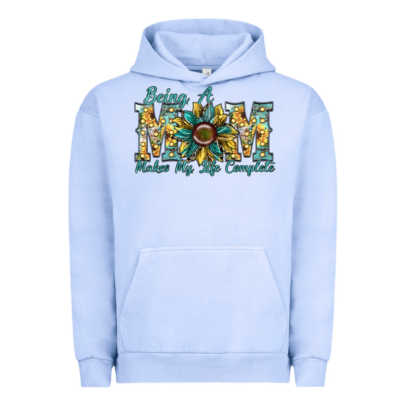 Being A Mom Makes My Life Complete Urban Hoodie by SublimationCraftShop | Teevron