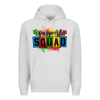 Dove Grey autism support squad Premium Hoodie - OliviaCreatesArt