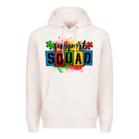 Pale Pink autism support squad Premium Hoodie - OliviaCreatesArt