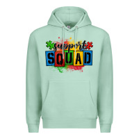 Seafoam autism support squad Premium Hoodie - OliviaCreatesArt