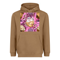 Toasted Coconut cat coffee cups and paw with leopard and glitter seamless pattern bbs Heavyweight Hoodie - BundleAndBundleShop