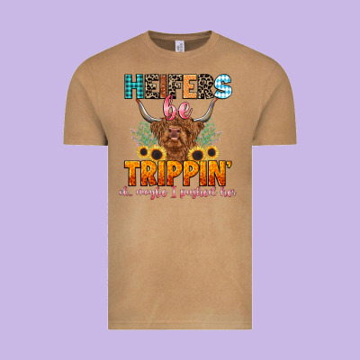 Heifers Be Trippin' Vintage Tee Designed By Lillyallendesigns