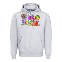 Heather Grey Spring break Easter Day Zipper Hoodie - CowGirlArtShop