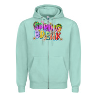 Seafoam Spring break Easter Day Zipper Hoodie - CowGirlArtShop