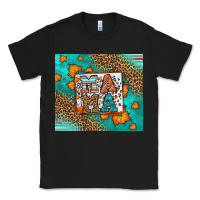 Black Fall Autumn Leopard Serape Mama Classic Tee - LillyAllenDesigns