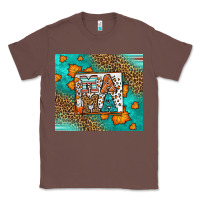 Chestnut Fall Autumn Leopard Serape Mama Classic Tee - LillyAllenDesigns