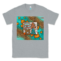Heather Grey Fall Autumn Leopard Serape Mama Classic Tee - LillyAllenDesigns